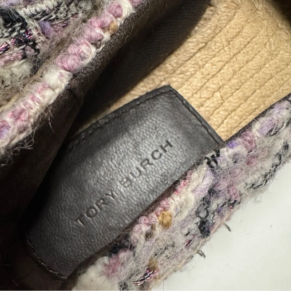 Tory Burch | Everly Tweed Espadrille -Purple Multicolor Tweed - Picture 12 of 12